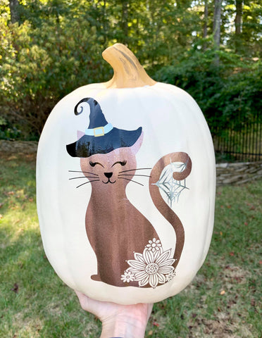 Spooky Witch Cat SVG | Halloween SVG Cut File SVG Wispy Willow Designs 