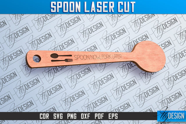 Spoon Laser Cut SVG Design | Kitchen Design | Home SVG v.1 SVG Fly Design 