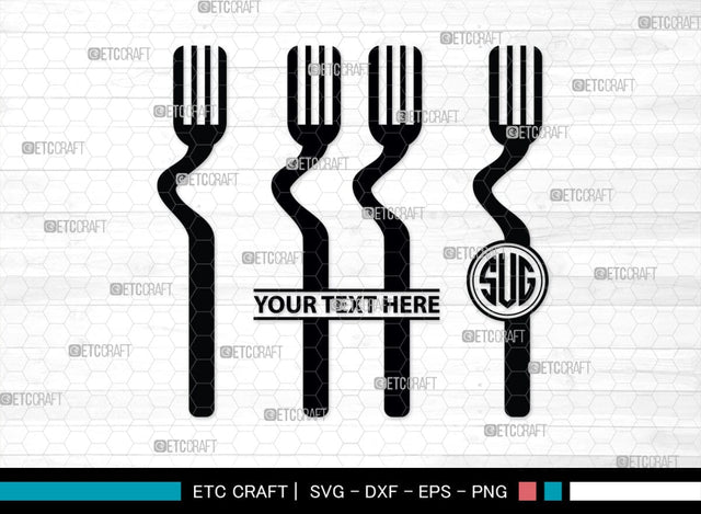 Spoon Monogram, Spoon Silhouette, Spoon SVG, Spatula Svg, Fork And Spoon Svg, Fork Svg, SB00175 SVG ETC Craft 