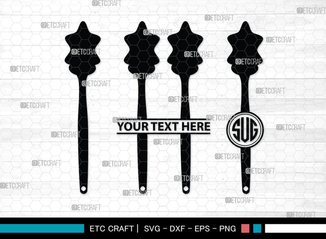 Spoon Monogram, Spoon Silhouette, Spoon SVG, Spatula Svg, Fork And Spoon Svg, Fork Svg, SB00175 SVG ETC Craft 