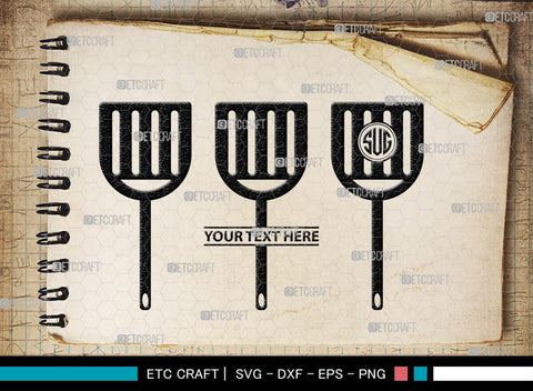 Spoon Monogram, Spoon Silhouette, Spoon SVG, Spatula Svg, Fork And Spoon Svg, Fork Svg, SB00175 SVG ETC Craft 