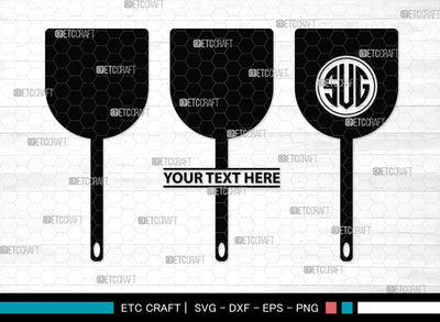 Spoon Monogram, Spoon Silhouette, Spoon SVG, Spatula Svg, Fork And Spoon Svg, Fork Svg, SB00175 SVG ETC Craft 