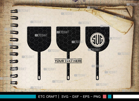 Spoon Monogram, Spoon Silhouette, Spoon SVG, Spatula Svg, Fork And Spoon Svg, Fork Svg, SB00175 SVG ETC Craft 