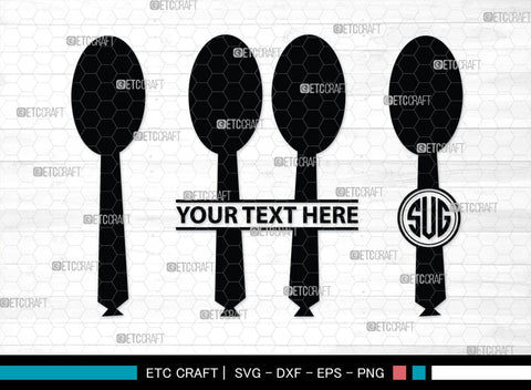 Spoon Monogram, Spoon Silhouette, Spoon SVG, Spatula Svg, Fork And Spoon Svg, Fork Svg, SB00175 SVG ETC Craft 