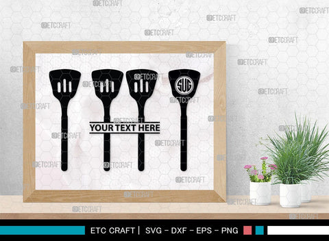 Spoon Monogram, Spoon Silhouette, Spoon SVG, Spatula Svg, Fork And Spoon Svg, Fork Svg, SB00175 SVG ETC Craft 
