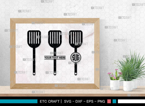 Spoon Monogram, Spoon Silhouette, Spoon SVG, Spatula Svg, Fork And Spoon Svg, Fork Svg, SB00175 SVG ETC Craft 