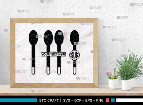 Spoon Monogram, Spoon Silhouette, Spoon SVG, Spatula Svg, Fork And Spoon Svg, Fork Svg, SB00175 SVG ETC Craft 