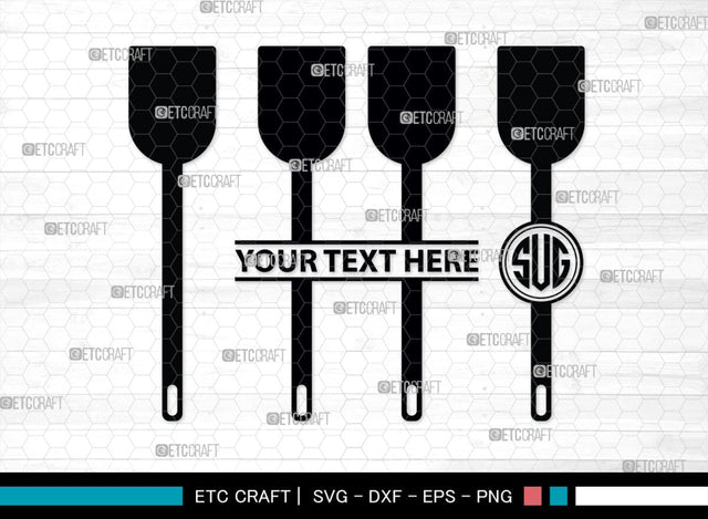 Spoon Monogram, Spoon Silhouette, Spoon SVG, Spatula Svg, Fork And Spoon Svg, Fork Svg, SB00175 SVG ETC Craft 
