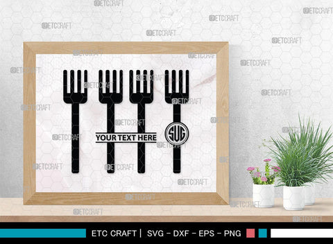 Spoon Monogram, Spoon Silhouette, Spoon SVG, Spatula Svg, Fork And Spoon Svg, Fork Svg, SB00175 SVG ETC Craft 
