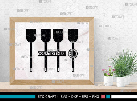 Spoon Monogram, Spoon Silhouette, Spoon SVG, Spatula Svg, Fork And Spoon Svg, Fork Svg, SB00175 SVG ETC Craft 