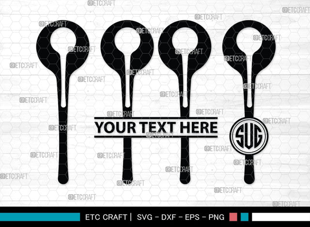 Spoon Monogram, Spoon Silhouette, Spoon SVG, Spatula Svg, Fork And Spoon Svg, Fork Svg, SB00175 SVG ETC Craft 