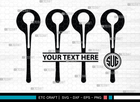 Spoon Monogram, Spoon Silhouette, Spoon SVG, Spatula Svg, Fork And Spoon Svg, Fork Svg, SB00175 SVG ETC Craft 