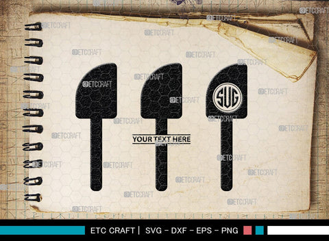 Spoon Monogram, Spoon Silhouette, Spoon SVG, Spatula Svg, Fork And Spoon Svg, Fork Svg, SB00175 SVG ETC Craft 