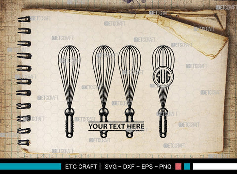 Spoon Monogram, Spoon Silhouette, Spoon SVG, Spatula Svg, Fork And Spoon Svg, Fork Svg, SB00175 SVG ETC Craft 