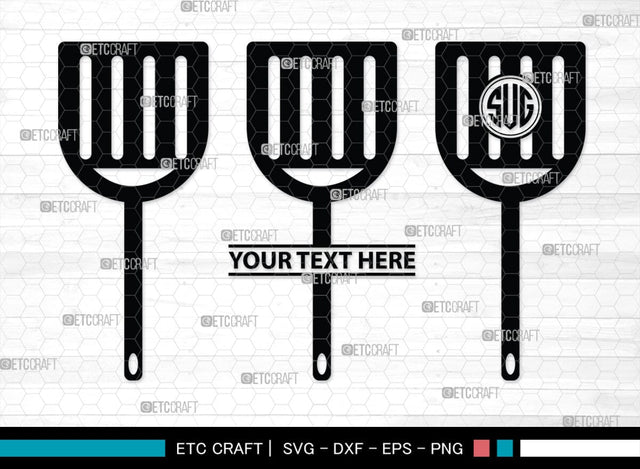 Spoon Monogram, Spoon Silhouette, Spoon SVG, Spatula Svg, Fork And Spoon Svg, Fork Svg, SB00175 SVG ETC Craft 