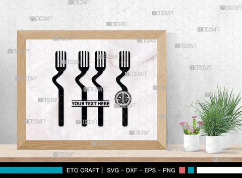 Spoon Monogram, Spoon Silhouette, Spoon SVG, Spatula Svg, Fork And Spoon Svg, Fork Svg, SB00175 SVG ETC Craft 