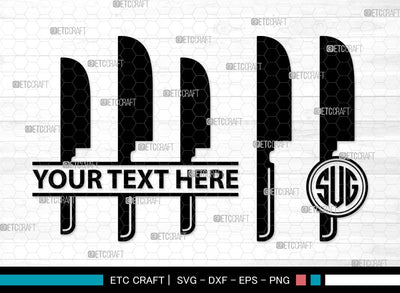 Spoon Monogram SVG | Fork Svg | Knife Svg | Utensil Svg | Cutlery Svg | Spoon Clipart SVG ETC Craft 