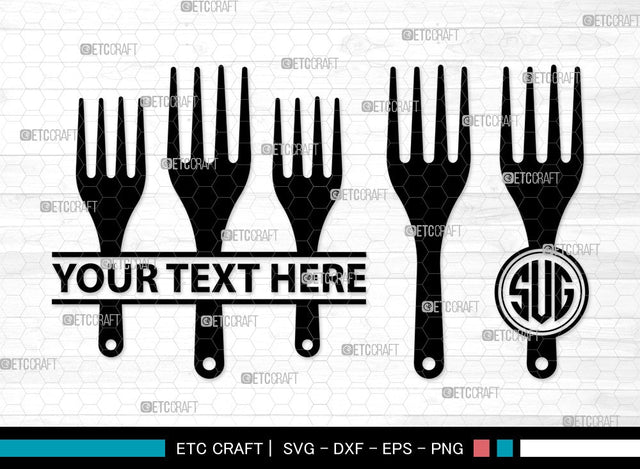 Spoon Monogram SVG | Fork Svg | Knife Svg | Utensil Svg | Cutlery Svg | Spoon Clipart SVG ETC Craft 