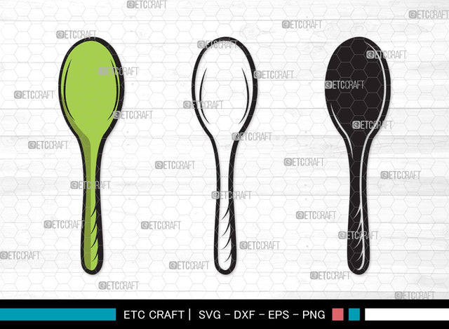 Spoon SVG | Fork Svg | Knife Svg | Utensil Svg | Cutlery Svg | Spoon Clipart SVG ETC Craft 