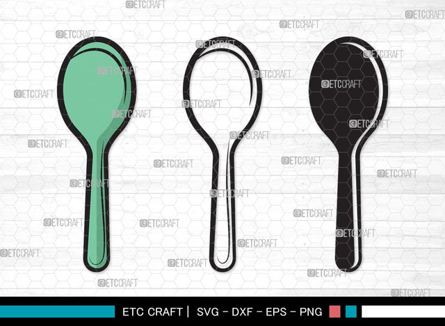 Spoon SVG | Fork Svg | Knife Svg | Utensil Svg | Cutlery Svg | Spoon Clipart SVG ETC Craft 