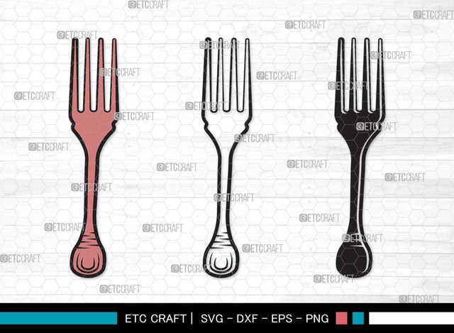 Spoon SVG | Fork Svg | Knife Svg | Utensil Svg | Cutlery Svg | Spoon Clipart SVG ETC Craft 