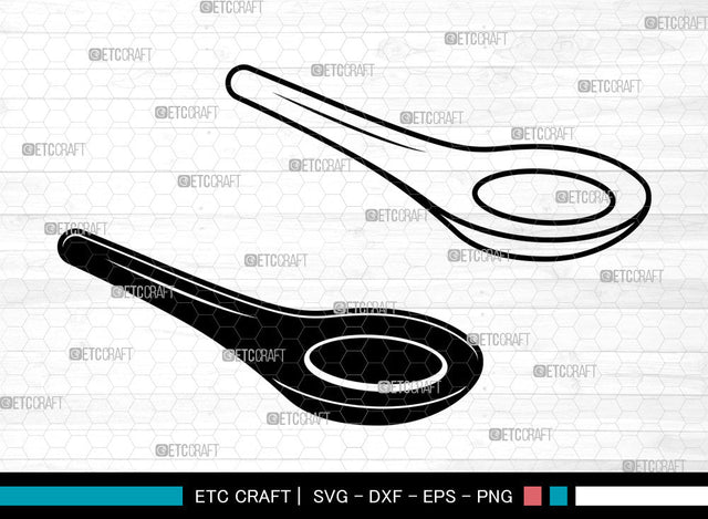 Spoon SVG, Utensils Svg, Kitchen Svg, Frok Svg, Soup Spoon Svg, Cutlery Svg, Spoon Svg SVG ETC Craft 