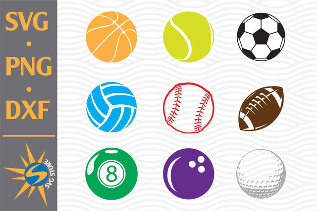 Sport Ball SVG, PNG, DXF Digital Files Include SVG SVGStoreShop 