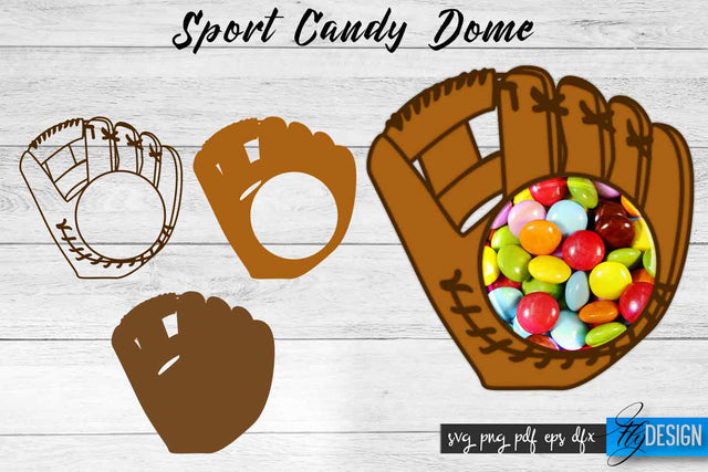 Sport Candy Dome SVG | Candy Holders SVG | Sport Treat Box SVG SVG Fly Design 