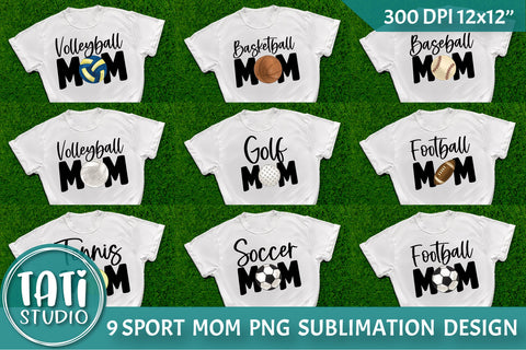 Sport Mom Sublimation Bundle PNG Sublimation TatiStudio 