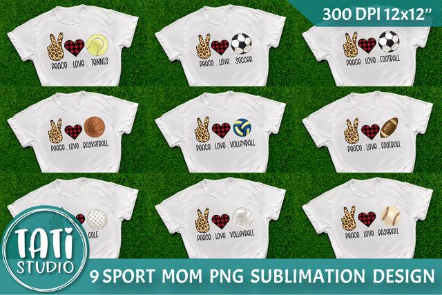 Sport Mom Sublimation Bundle PNG Sublimation TatiStudio 