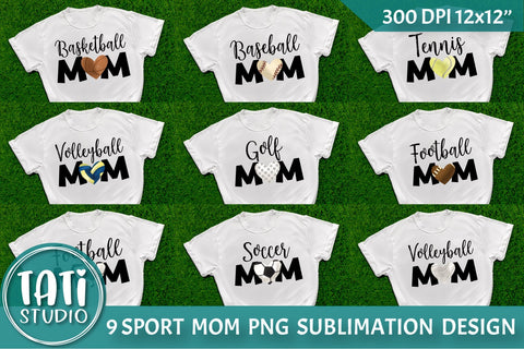 Sport Mom Sublimation Bundle PNG Sublimation TatiStudio 