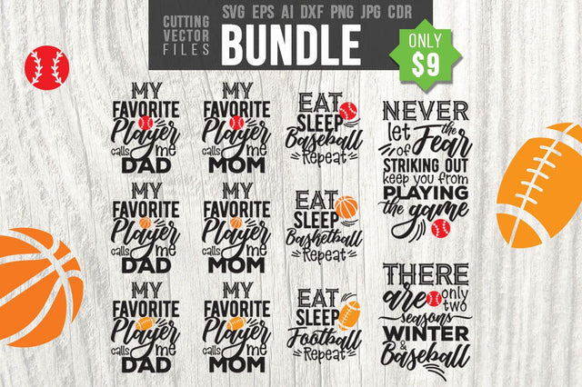 Sport Set of 11 SVG SVG VectorSVGdesign