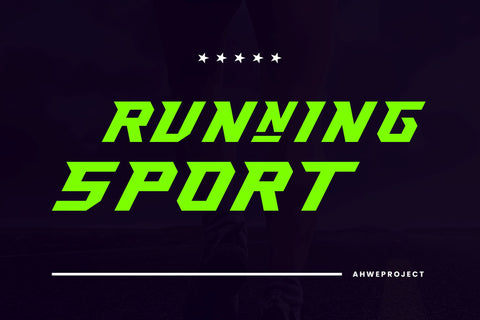 Sportesia - Modern and Techno-looking Display Font ahweproject 