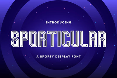Sporticular - Sporty Display Font Font StringLabs 