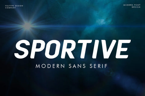 Sportive – Modern Font Font Vultype Co 