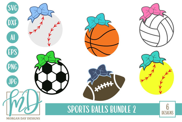 Sports Balls Bundle 2 SVG Morgan Day Designs