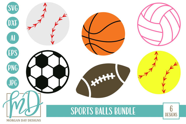 Sports Balls Bundle SVG Morgan Day Designs