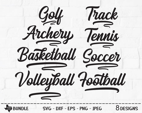 Sports Bundle | Sports SVG SVG Texas Southern Cuts 