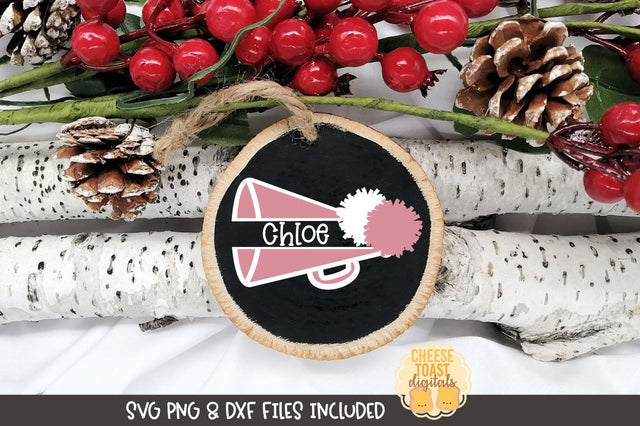 Sports Christmas Ornament SVG | Cheer SVG Cheese Toast Digitals 