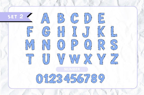 Sports Doodle Alphabet Bundle Font Regulrcrative 