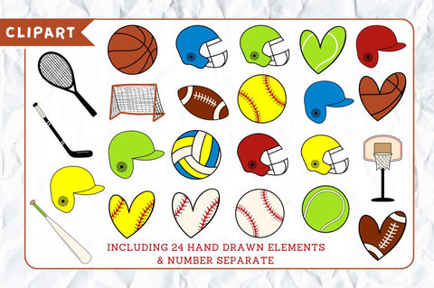 Sports Doodle Alphabet Bundle Font Regulrcrative 