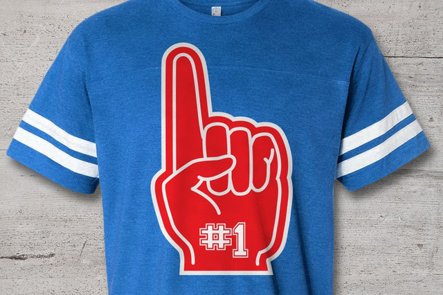 Sports Fan Foam Finger SVG Designed by Geeks 