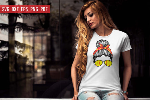 Sports Mom Messy Bun SVG Bundle | Messy Bun SVG SVG Irina Ostapenko 