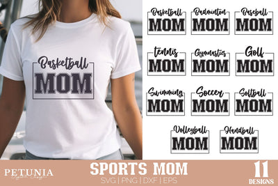 Sports Mom SVG Bundle | Mom SVG SVG Petunia Digital Design 