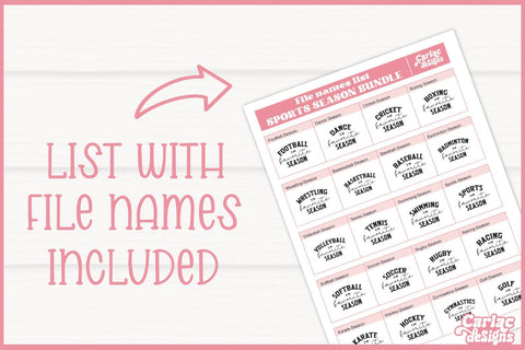Sports Season SVG Bundle | Sports Mom SVG | Vol2 SVG Carla C Designs 