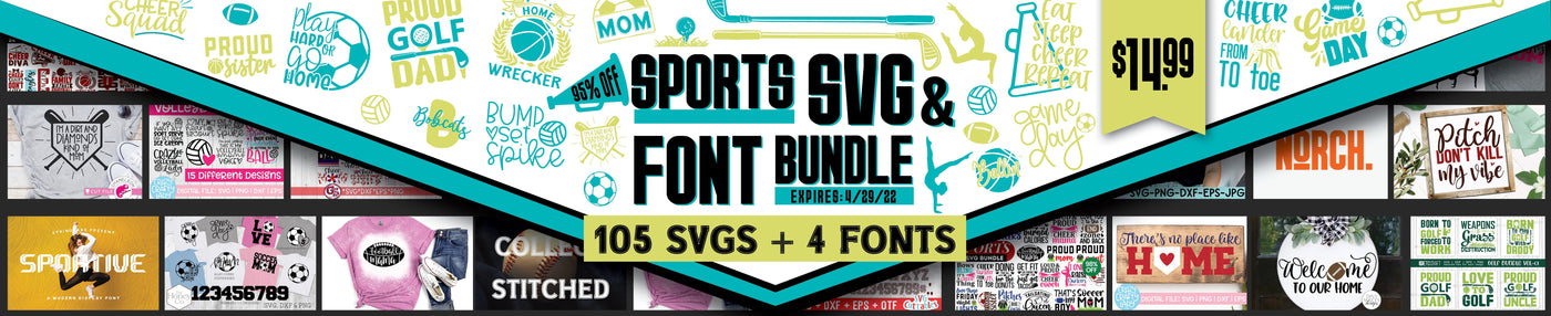 Sports SVG & Font Bundle