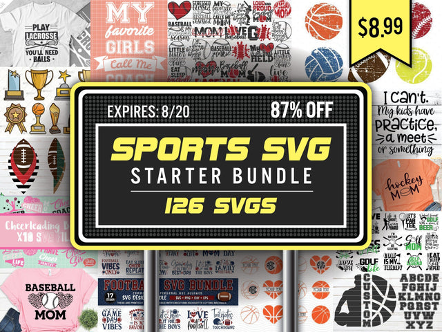 Sports SVG Starter Bundle Bundle So Fontsy Design Shop 