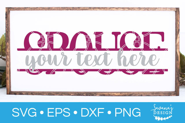 Spouse Split Monogram SVG SVG SavanasDesign 