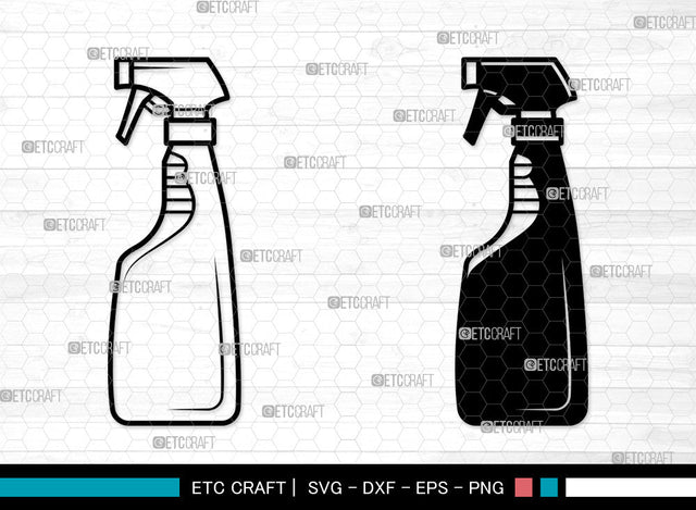 Spray Bottle SVG, Spray Bottle SVG, Cleaner Spray Svg, Maid Service Svg, Water Spray Svg, Glass Cleaner Svg, Spray Bottle SVG ETC Craft 