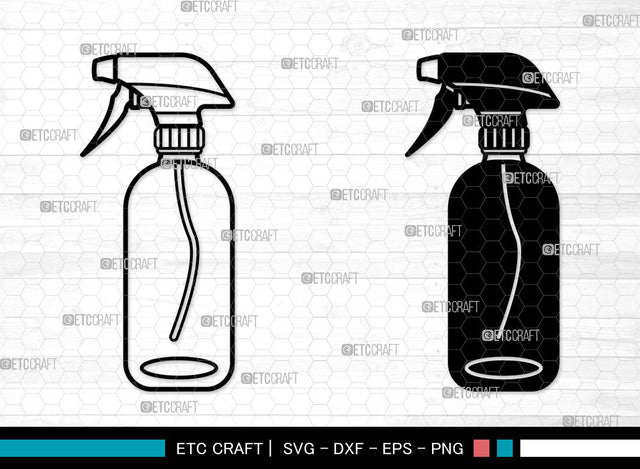 Spray Bottle SVG, Spray Bottle SVG, Cleaner Spray Svg, Maid Service Svg, Water Spray Svg, Glass Cleaner Svg, Spray Bottle SVG ETC Craft 